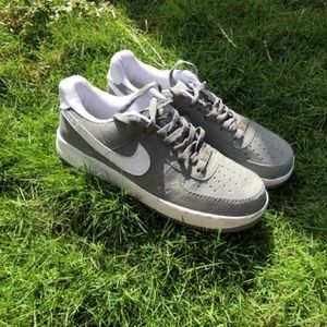 Air Force 1. Gray and White.